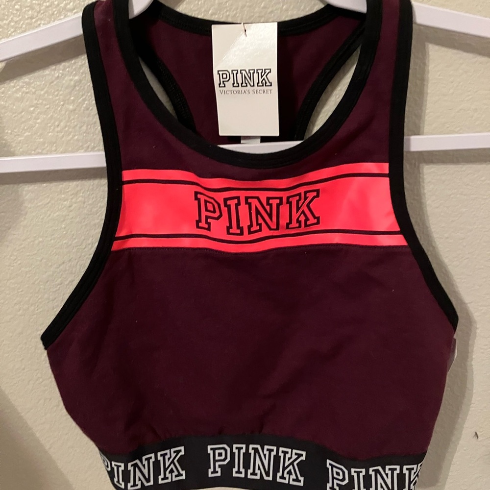 NWT VS PINK Razorback Sports Bra- Small